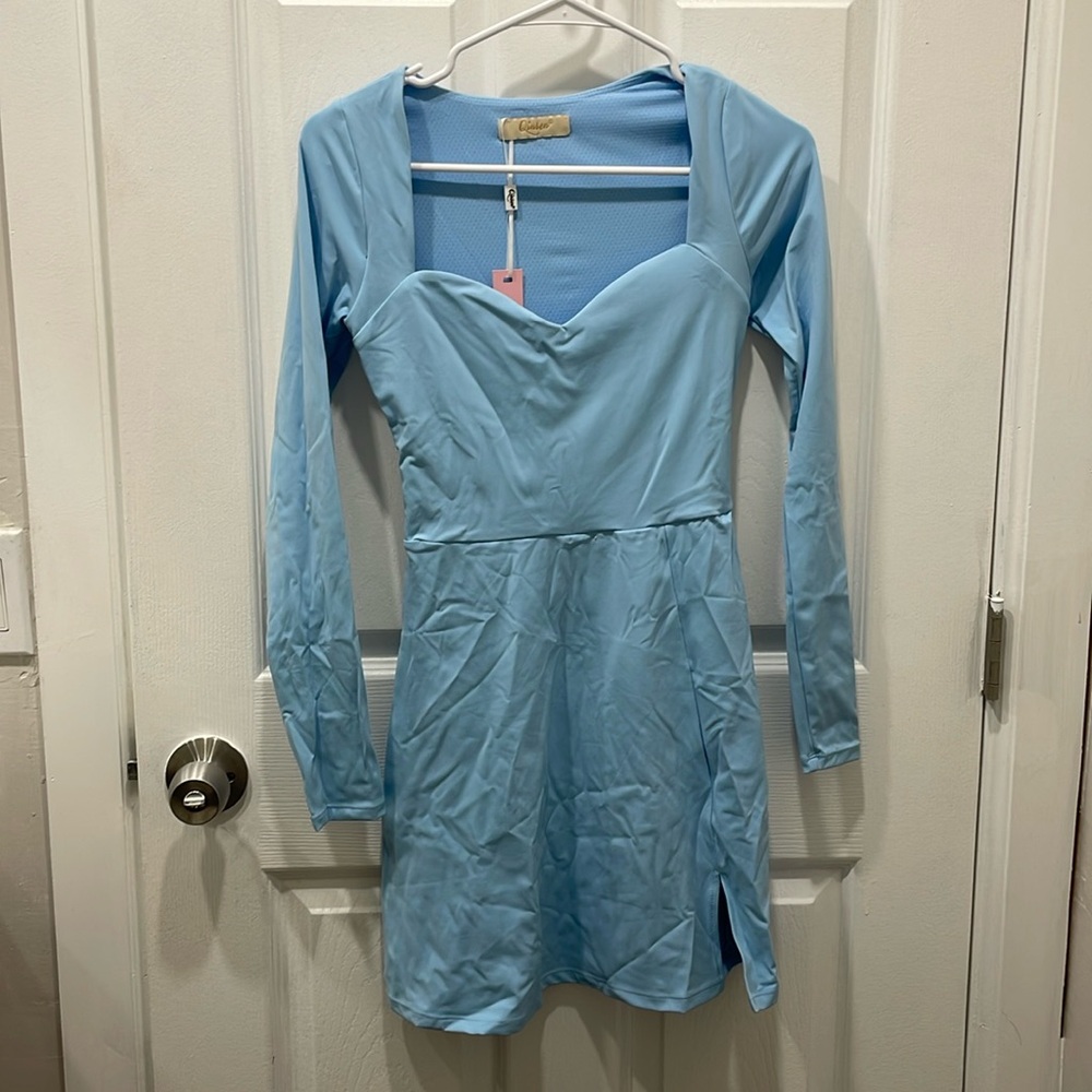 Baby Blue Long Sleeve Dress